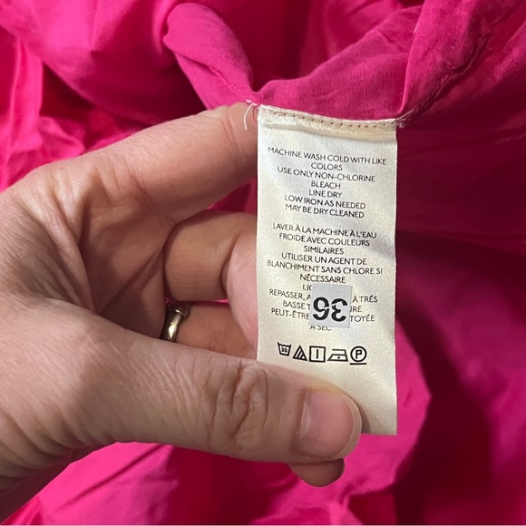 New Anthropologie Let Me Be Pink Cutout Maxi Dress Bubble Hem Size Medium - Picture 5 of 7